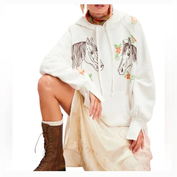 NWT Free People Keepsake Hoodie - Picture 1 of 6